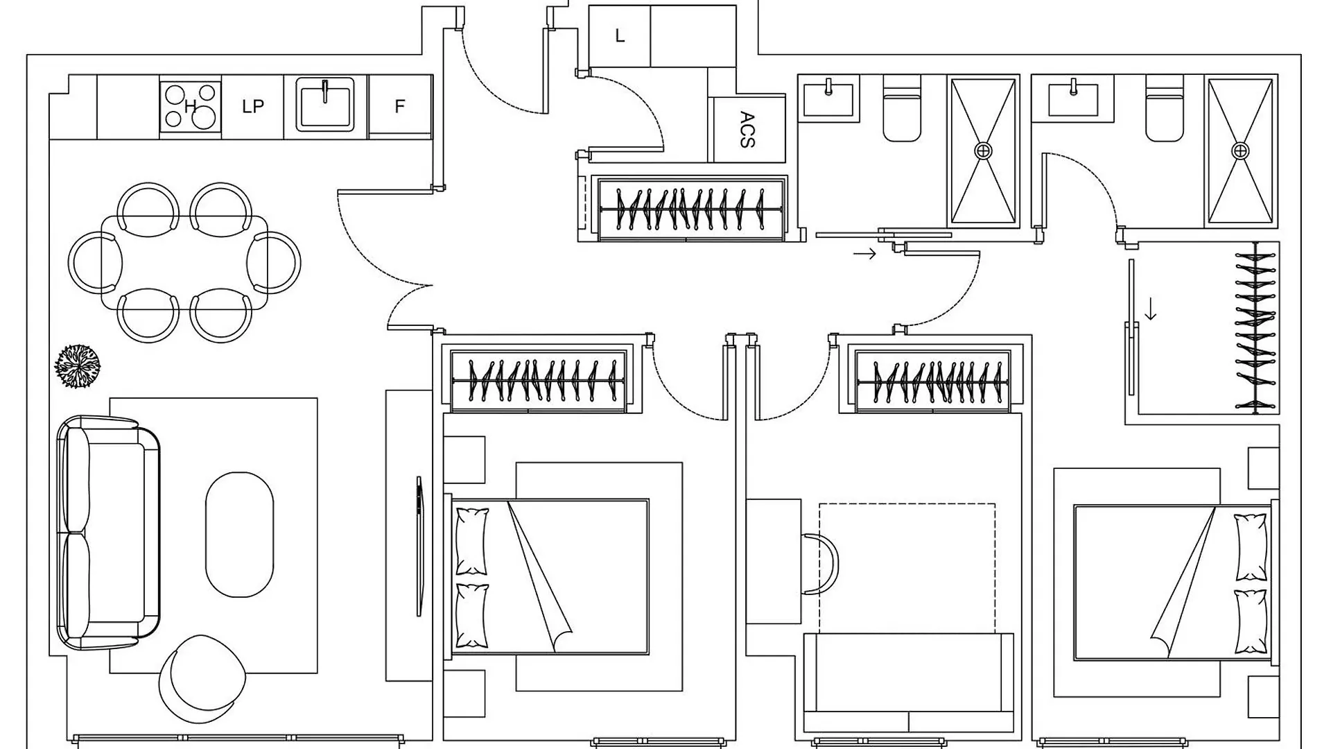 Aq 21 Floor 3 Bed Apartment Màlaga Španělsko